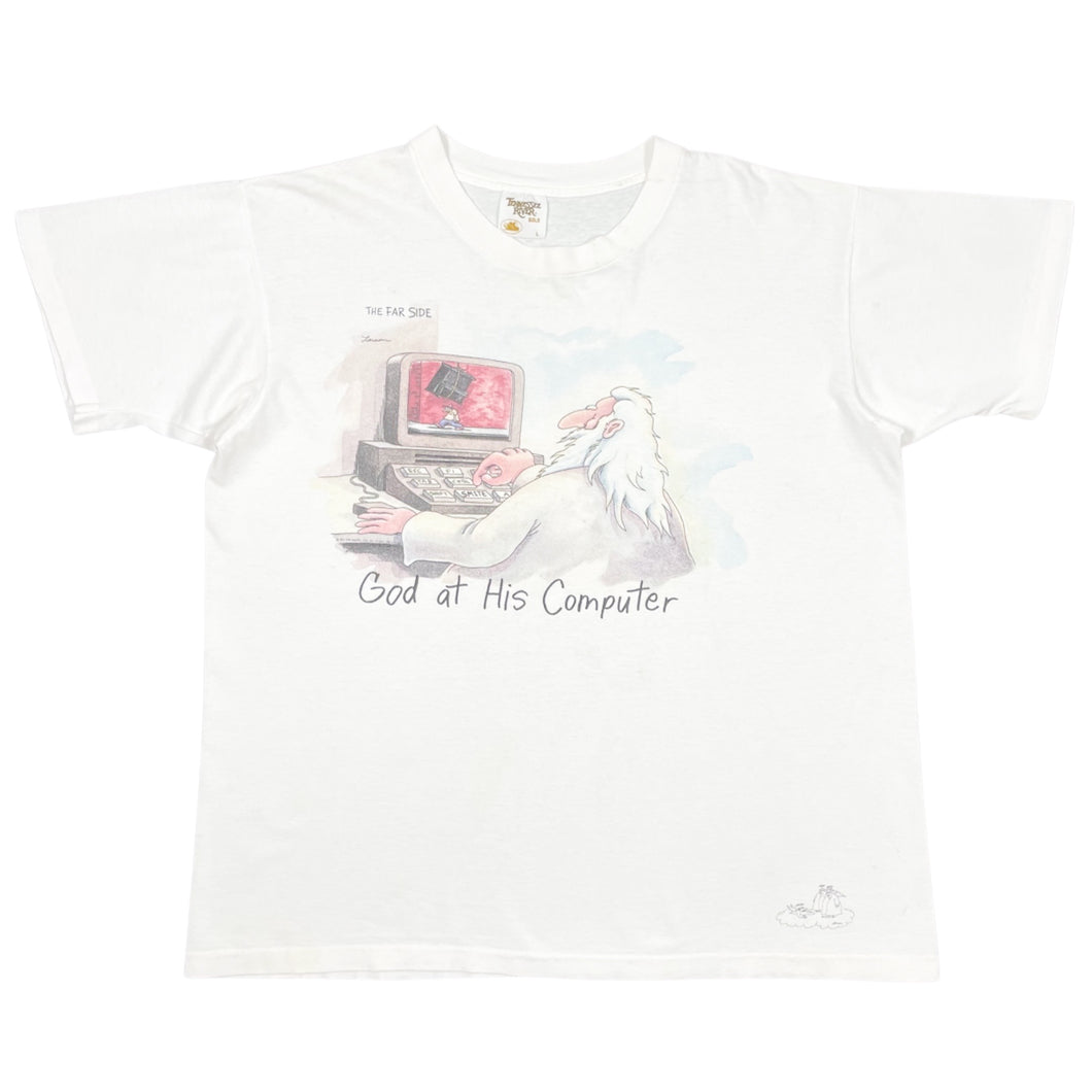 90’s Far Side “God At His Computer” Tee (L)