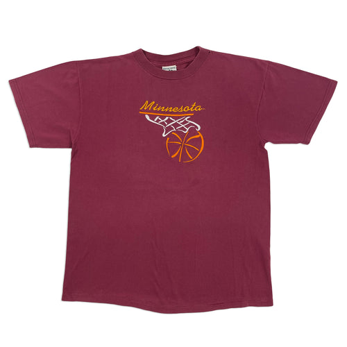 Vintage 90’s Minnesota Embroidered Basketball Tee (L)