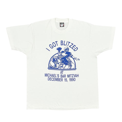 Vintage 1990 Blitzed Bar Mitzvah Tee (L)