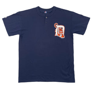 Detroit Tigers Quarter Button Shirt (XL)
